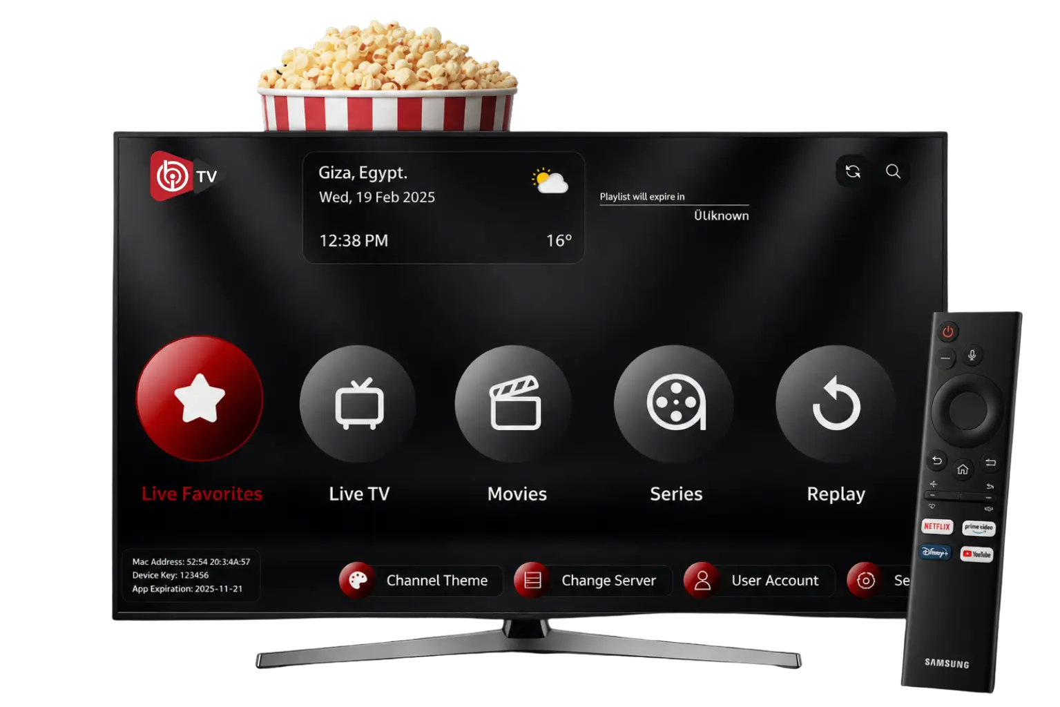 IBO Player em uma Smart TV